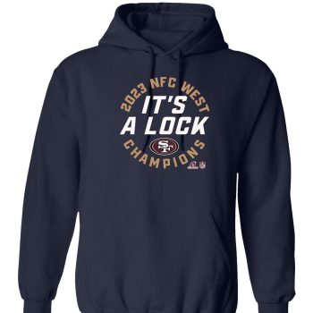 San Francisco 49ers 2023 Nfc West Division Champions Locker Room Trophy Unisex Pullover Hoodie