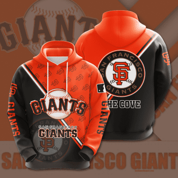 San Francisco Giants The Cove 3D Unisex Pullover Hoodie - Black Orange IHT2668