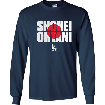 Shohei Ohtani Los Angeles Dodgers Flag Unisex LongSleeve Shirt