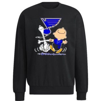 St. Louis Blues Snoopy And Charlie Brown Dancing Unisex Sweatshirt