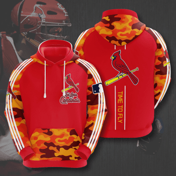 St. Louis Cardinals 3D Camo Unisex Pullover Hoodie - Red IHT2663