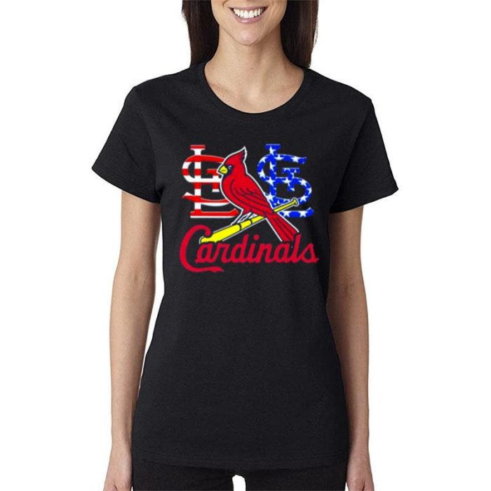 St. Louis Cardinals 4Th Of July 2023 Women Lady T-Shirt