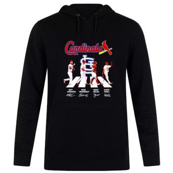 St. Louis Cardinals Carpenter Wainwright Molina And Pujols Abbey Road Signatures Unisex Pullover Hoodie