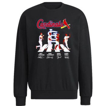 St. Louis Cardinals Carpenter Wainwright Molina And Pujols Abbey Road Signatures Unisex Sweatshirt