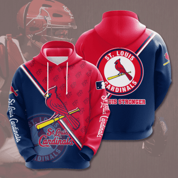 St. Louis Cardinals Luis Stronger 3D Unisex Pullover Hoodie - Red Navy IHT1787