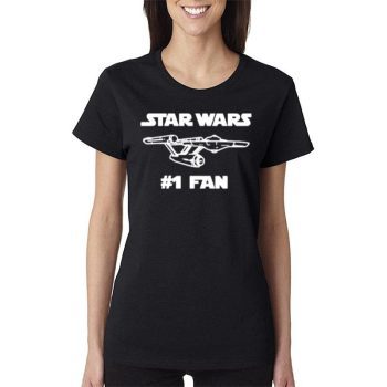 Star Wars #1 Fan Star Trek Uss Enterprise Women Lady T-Shirt