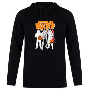 Star Wars Stormtrooper Skeleton Costume Mickey Ears Halloween Unisex Unisex Pullover Hoodie