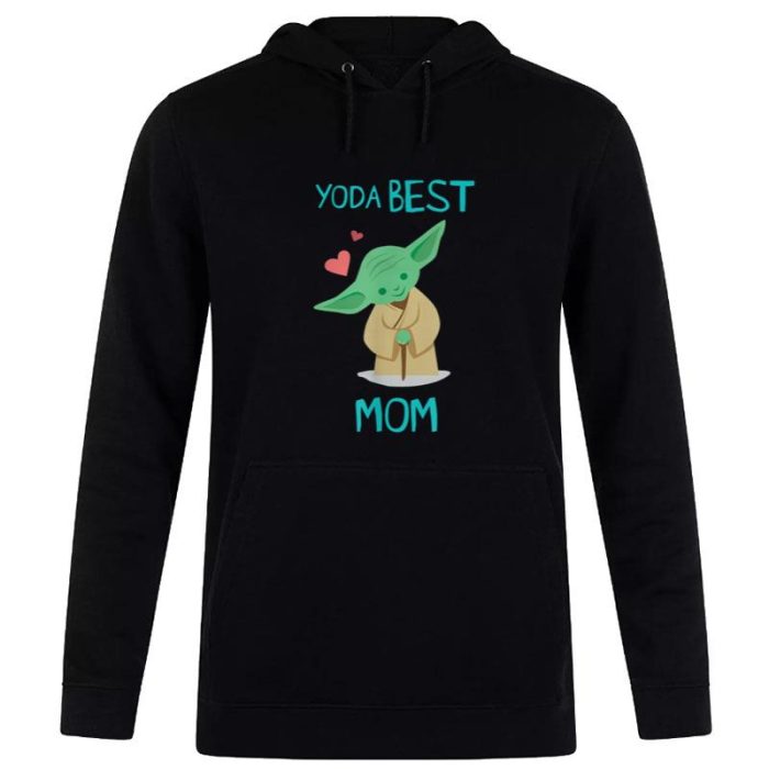 Star Wars Yoda Best Mom Hearts Mother'S Day Unisex Pullover Hoodie