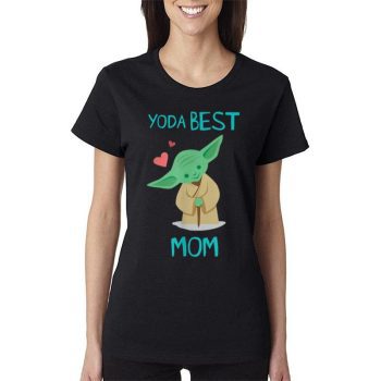Star Wars Yoda Best Mom Hearts Mother'S Day Women Lady T-Shirt