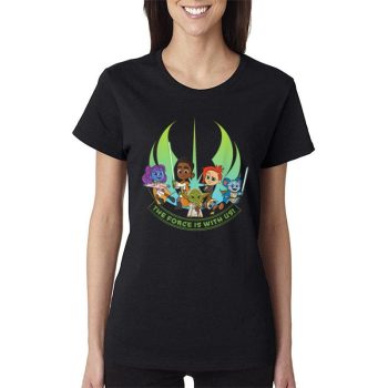 Star Wars Young Jedi Adventures Group The Force Is With Us! Women Lady T-Shirt
