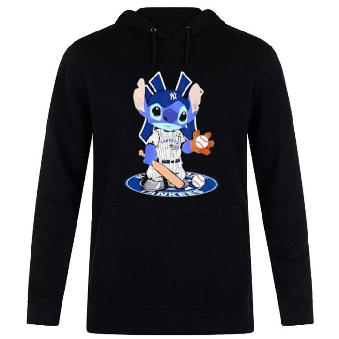 Stitch Baseball New York Yankees Logo Unisex Pullover Hoodie Unisex Pullover Hoodie