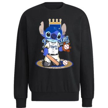 Stitch Kansas City Royals Baseball Logo 2023 Unisex Sweatshirt