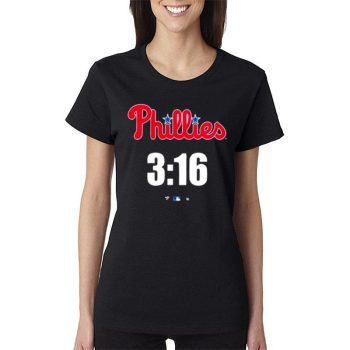 Stone Cold Steve Austin Philadelphia Phillies Fanatics Branded 3 16 Women Lady T-Shirt