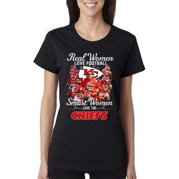 Super Bowl Lvii 2023 Real Women Love Football Smart Women Love The Kansas City Chiefs Signatures Women Lady T-Shirt