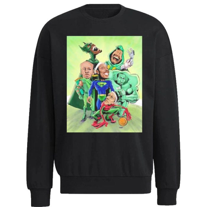 Superhero Cartoon Boston Celtics Halloween Unisex Sweatshirt