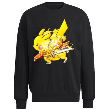 Swordsman Lightning Breathing Pikachu Demon Slayer Unisex Sweatshirt