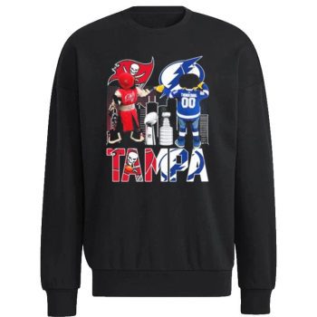 Tampa Bay Buccaneers Captain Fear And Tampa Bay Lightning Thunderbug Unisex Sweatshirt