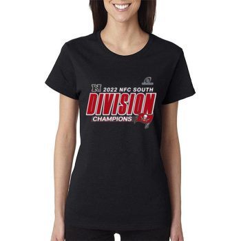 Tampa Bay Buccaneers Fanatics Branded 2022 Nfc South Division Champions Divide Women Lady T-Shirt