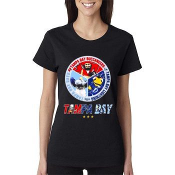 Tampa Bay Buccaneers Tampa Bay Rays Tampa Bay Lightning Mascot 2023 Women Lady T-Shirt