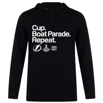 Tampa Bay Lightning 2021 Stanley Cup Champions Official Boat Parade Tee Unisex Pullover Hoodie