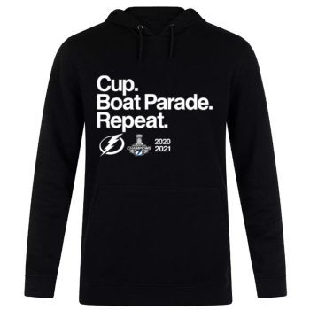 Tampa Bay Lightning 2021 Stanley Cup Champions Official Boat Parade Tee Unisex Pullover Hoodie
