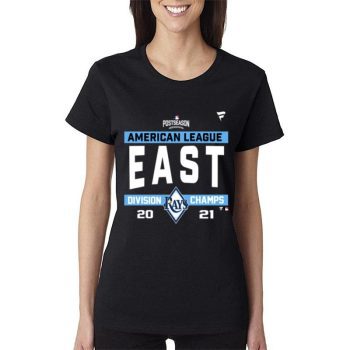 Tampa Bay Rays American League Al East Division Champions 2021 Women Lady T-Shirt