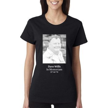 Tampa Bay Rays Dave Wills In Memoriam Women Lady T-Shirt