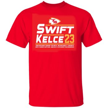 Taylor Swift Travis Kelce 2023 Unisex T-Shirt Kansas City Chiefs Swifties