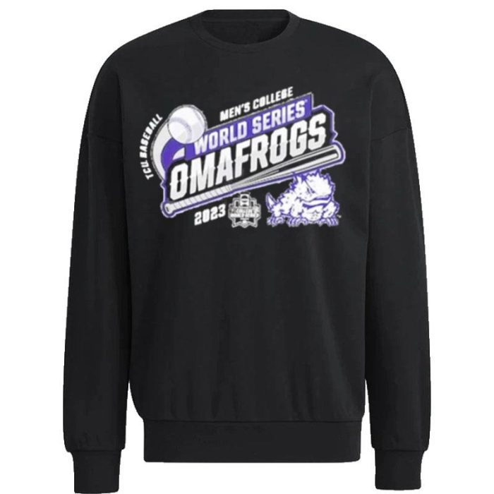 Tcu Horned Frogs Blue 84 2023 NCAA  Baseball College World Series Unisex Sweatshirt