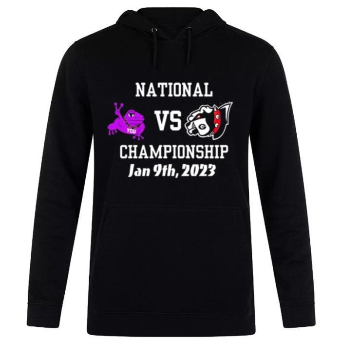 Tcu Horned Frogs Vs Georgia Bulldogs NCAA Football Championship Game 2023 Unisex Pullover Hoodie