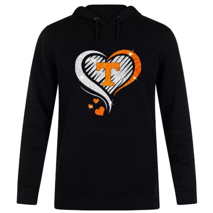 Tennessee Vols Lady Basketball Love Heart Diamond 2023 NCAA Unisex Pullover Hoodie