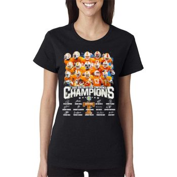 Tennessee Volunteers 2022 Southeastern Conference Champions Signatures Women Lady T-Shirt