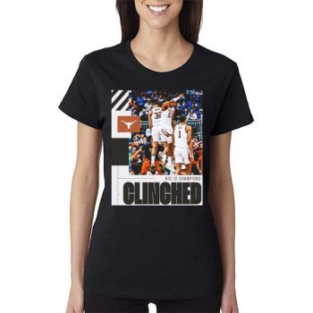Texas Longhorns 2023 Ncaa Clinched March Madness Women Lady T-Shirt