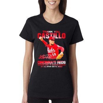 Thank You Castillo Cincinnati Reds 2017 2022 2X All Star 2019 2022 Signature Women Lady T-Shirt