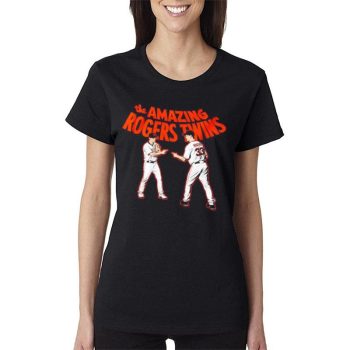 The Amazing Rogers Twins San Francisco Giants Baseball Women Lady T-Shirt