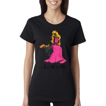 The Aurora Princess Cinderella Disney Cartoon Women Lady T-Shirt