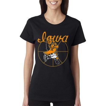 The Black And Gold Ncaa 2023 Iowa Hawkeyes Basketball Women Lady T-Shirt