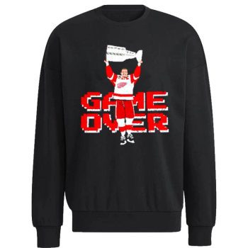 The Captain Game Over Detroit Red Wings Unisex Sweatshirt