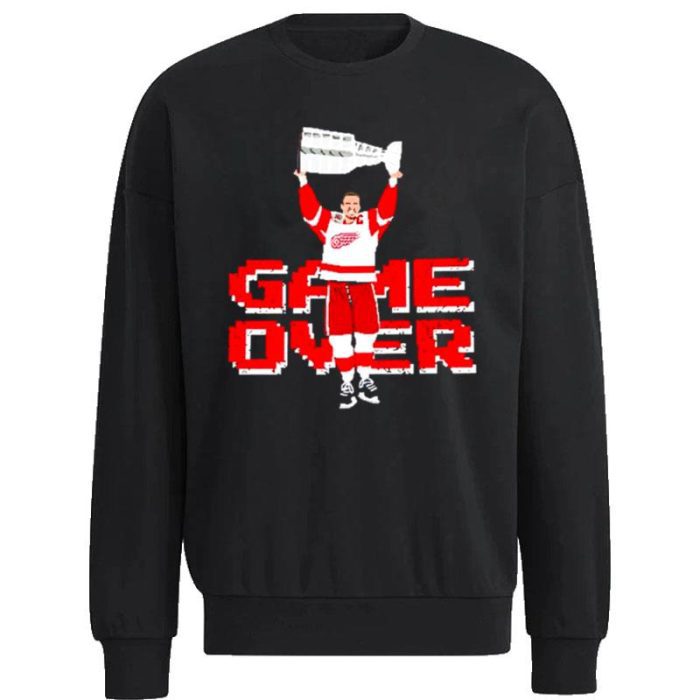The Captain Game Over Detroit Red Wings Unisex Sweatshirt