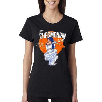 The Chasmanian Devil The Tornado Houston Astros Signature Women Lady T-Shirt