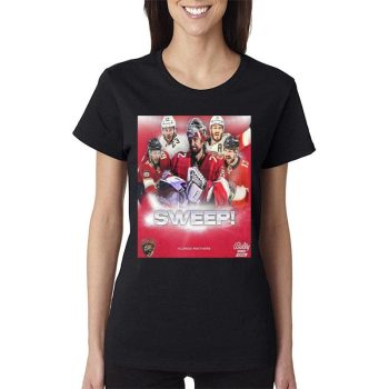 The Florida Panthers Really Pulled Off A Sweep Stanley Cup Finals In The 2023 Nhl Women Lady T-Shirt