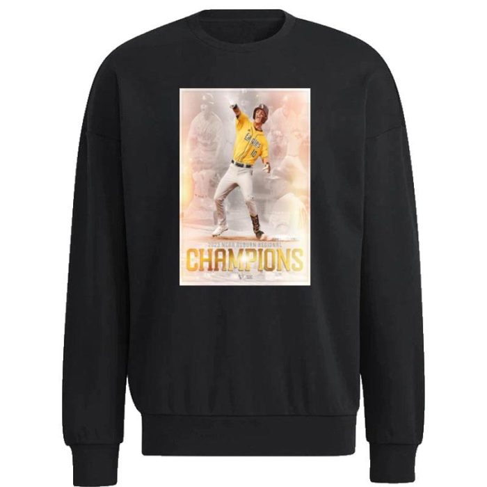 The Golden Eagles Southern Miss Baseball Are 2023 NCAA Auburn Regional Champions Unisex Sweatshirt