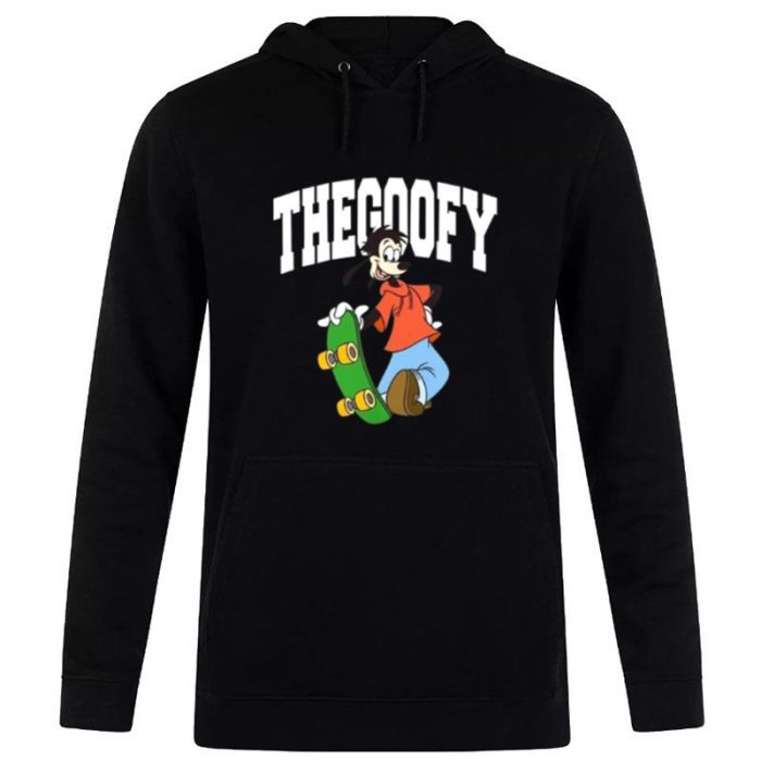 The Goofy White Logo Cartoon Disney Unisex Pullover Hoodie