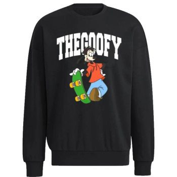 The Goofy White Logo Cartoon Disney Unisex Sweatshirt