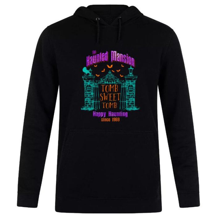 The Haunted Mansion Tomb Sweet Happy Haunting Since 1969 Disney Scary Movie Unisex Pullover Hoodie