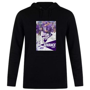 The Horned Frogs Tcu Advance To The 2023 NCAA Super Regionals Road To Omaha Unisex Pullover Hoodie