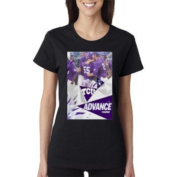 The Horned Frogs Tcu Advance To The 2023 Ncaa Super Regionals Road To Omaha Women Lady T-Shirt