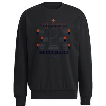 The Houston Astros 2022 World Series Champions Milestone Schedule Unisex Sweatshirt