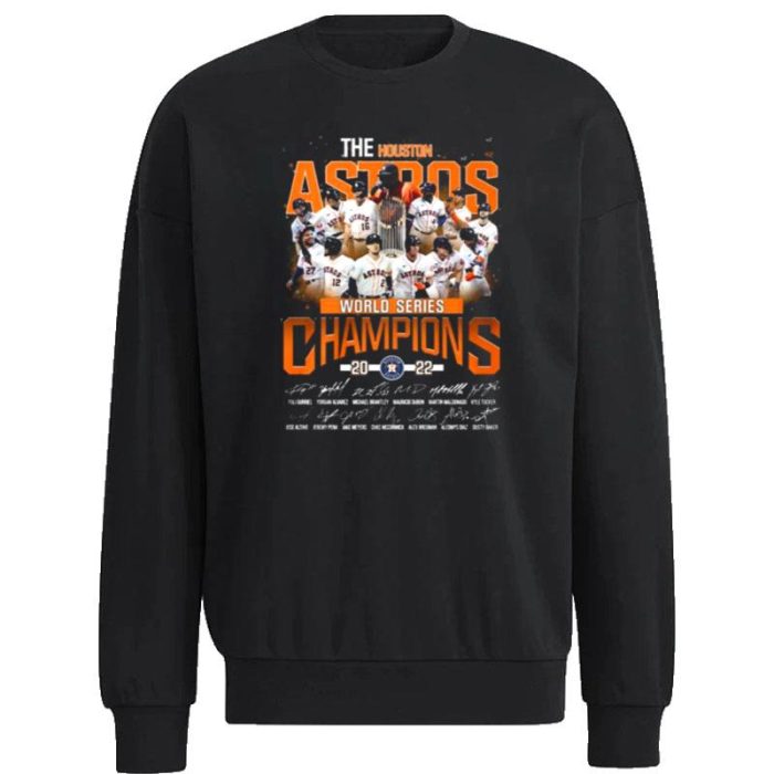 The Houston Astros 2022 World Series Champions Winner Signatures Unisex Sweatshirt