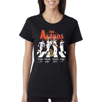 The Houston Astros Abbey Road 2022 Signatures Women Lady T-Shirt